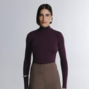 Blusa Segunda Pele Manga Longa Skin Cropped